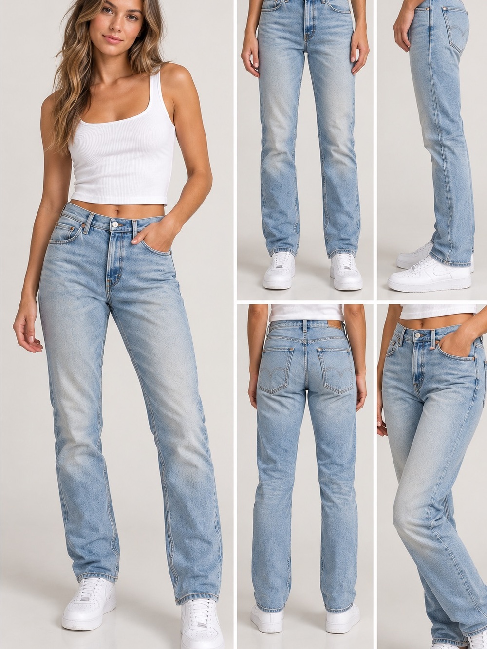 Levi’s Wedgie Straight Leg Jeans Light Was Size 26